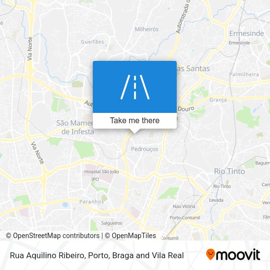 Rua Aquilino Ribeiro mapa