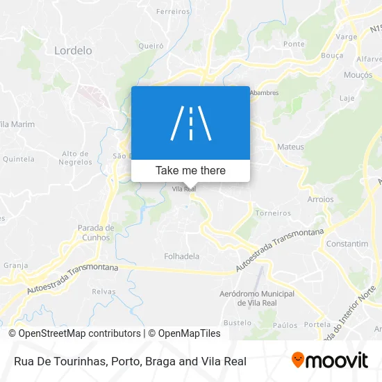 Rua De Tourinhas map