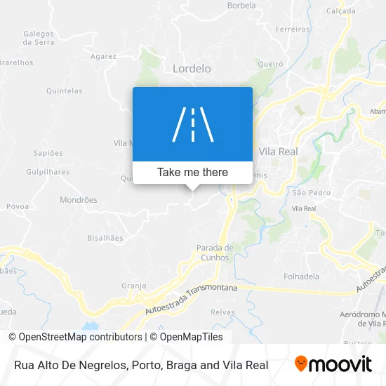 Rua Alto De Negrelos map