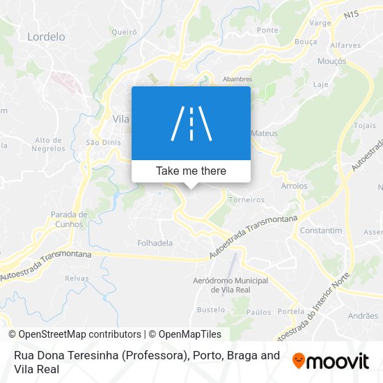 Rua Dona Teresinha (Professora) mapa