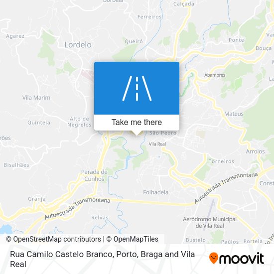 Rua Camilo Castelo Branco mapa