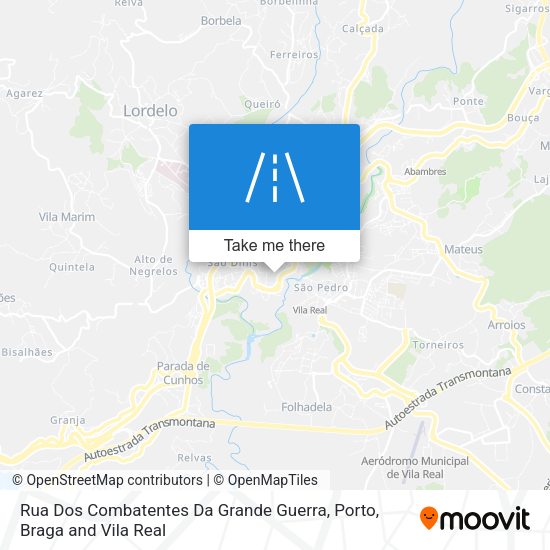 Rua Dos Combatentes Da Grande Guerra mapa