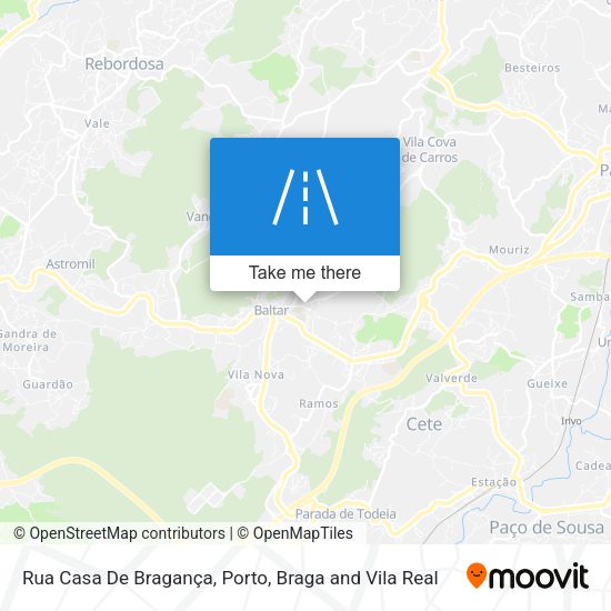 Rua Casa De Bragança mapa