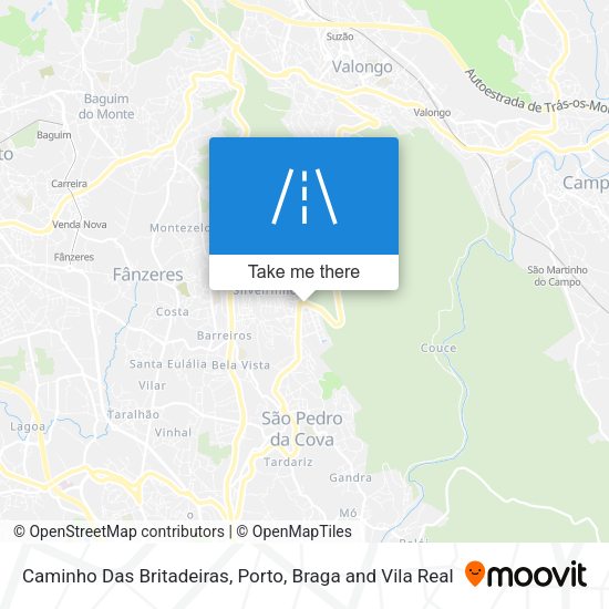Caminho Das Britadeiras map