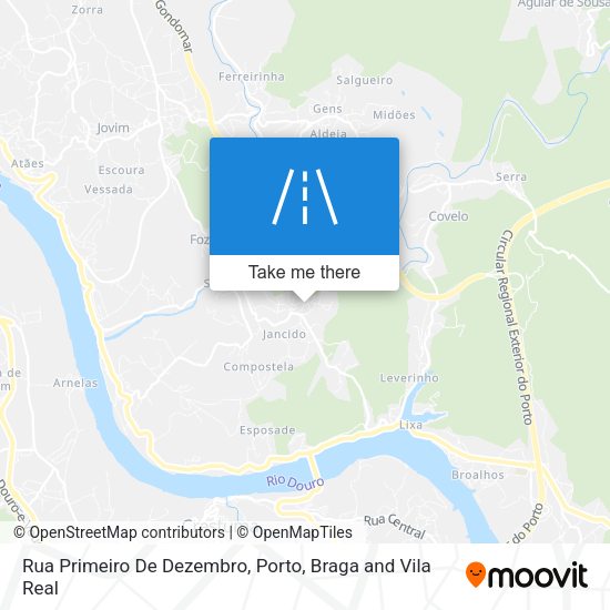 Rua Primeiro De Dezembro mapa