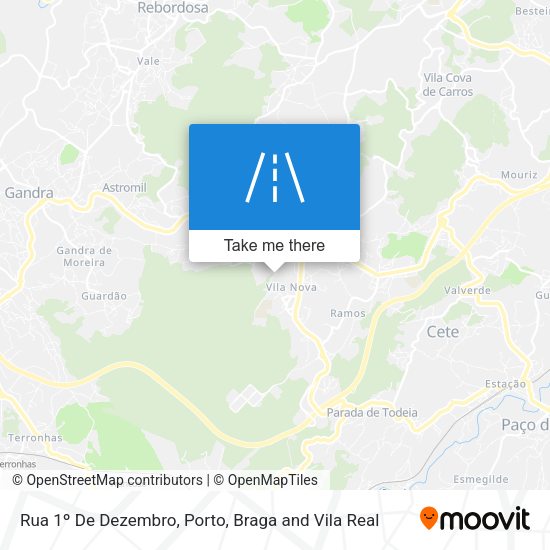 Rua 1º De Dezembro map