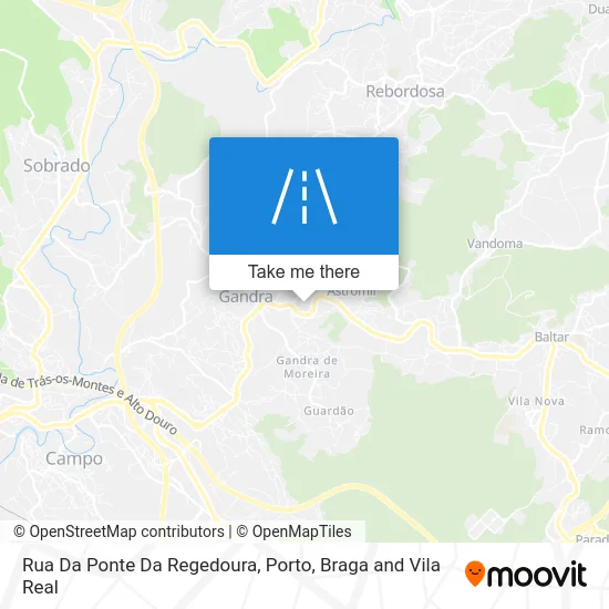 Rua Da Ponte Da Regedoura map