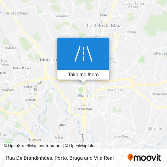 Rua De Brandinhães map