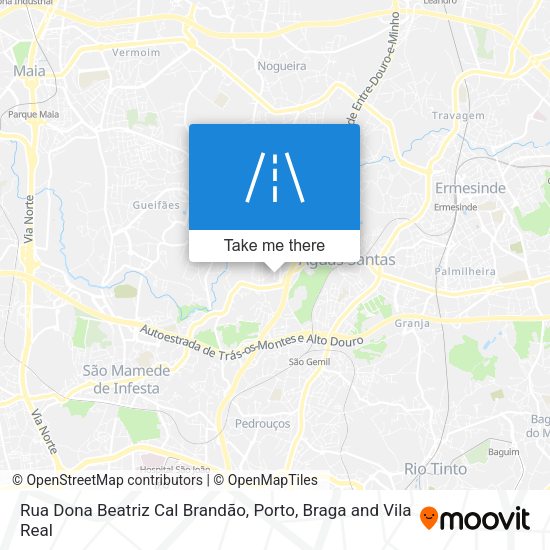 Rua Dona Beatriz Cal Brandão mapa