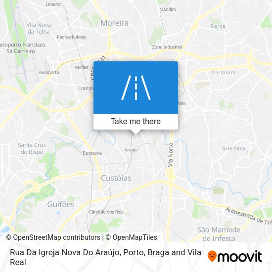 Rua Da Igreja Nova Do Araújo mapa