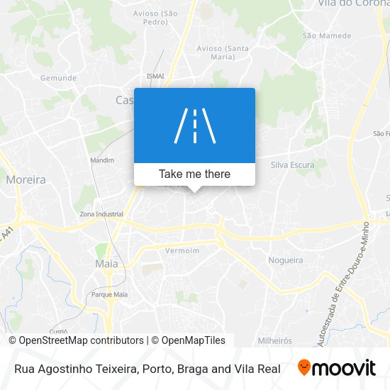 Rua Agostinho Teixeira mapa