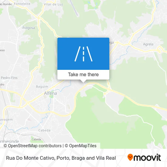 Rua Do Monte Cativo map