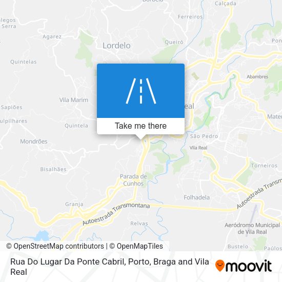 Rua Do Lugar Da Ponte Cabril map