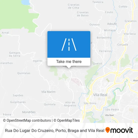 Rua Do Lugar Do Cruzeiro map