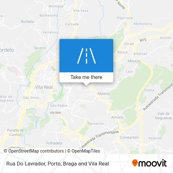 Rua Do Lavrador mapa