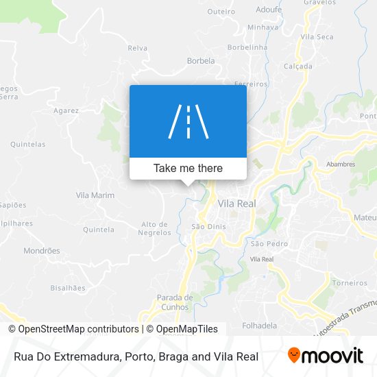 Rua Do Extremadura mapa
