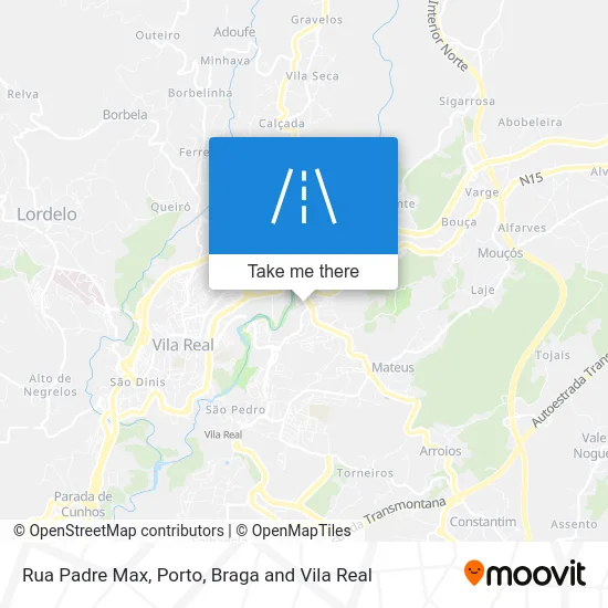 Rua Padre Max map