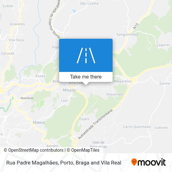 Rua Padre Magalhães map