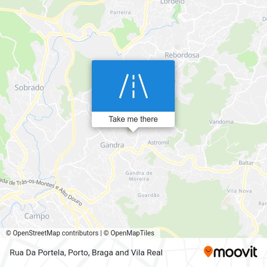 Rua Da Portela mapa