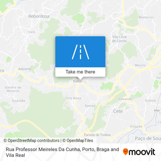 Rua Professor Meireles Da Cunha mapa