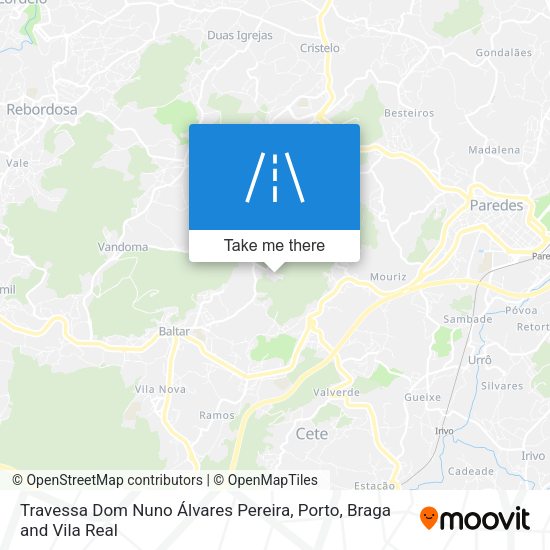Travessa Dom Nuno Álvares Pereira mapa
