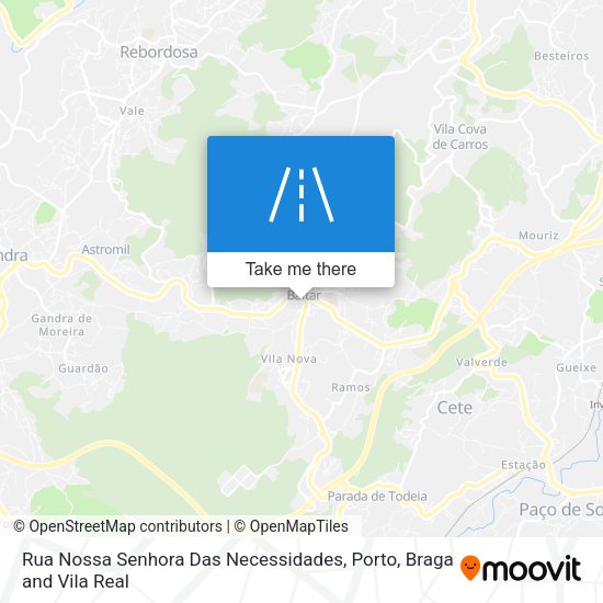 Rua Nossa Senhora Das Necessidades mapa