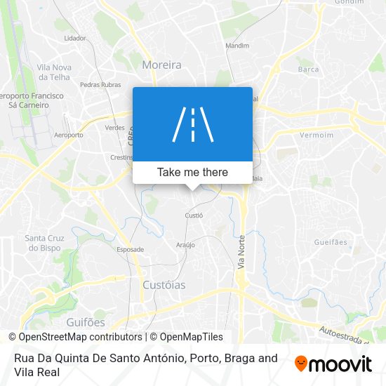 Rua Da Quinta De Santo António map