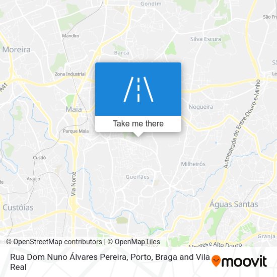 Rua Dom Nuno Álvares Pereira map