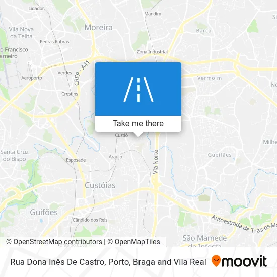 Rua Dona Inês De Castro map
