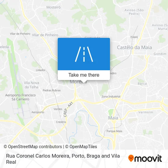 Rua Coronel Carlos Moreira map