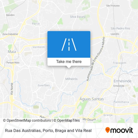 Rua Das Austrálias mapa