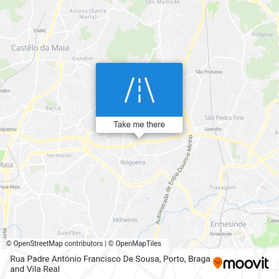 Rua Padre António Francisco De Sousa mapa
