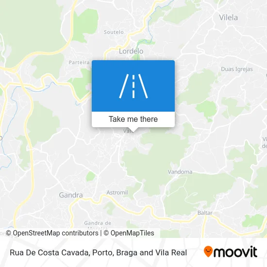 Rua De Costa Cavada map