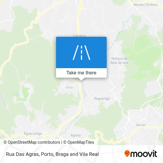 Rua Das Agras map