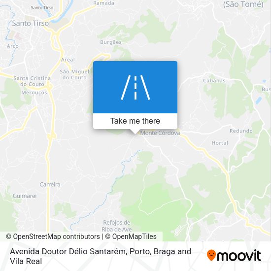 Avenida Doutor Délio Santarém map