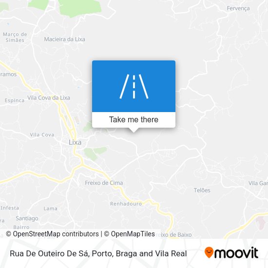 Rua De Outeiro De Sá mapa
