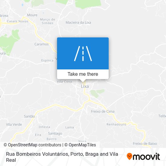 Rua Bombeiros Voluntários map