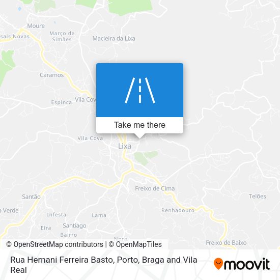 Rua Hernani Ferreira Basto mapa