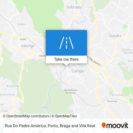 Rua Do Padre Américo mapa