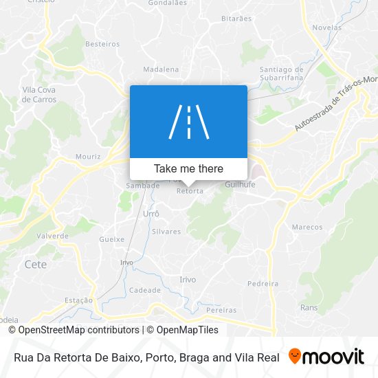 Rua Da Retorta De Baixo mapa