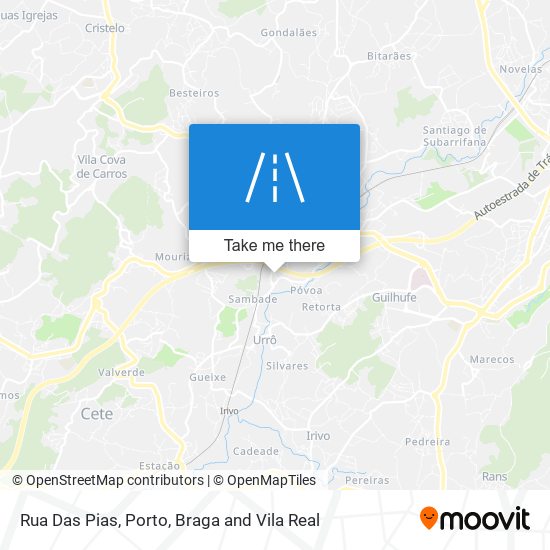 Rua Das Pias map