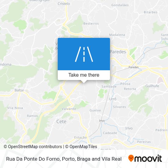 Rua Da Ponte Do Forno mapa