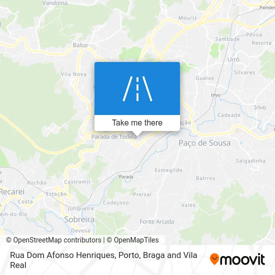 Rua Dom Afonso Henriques map