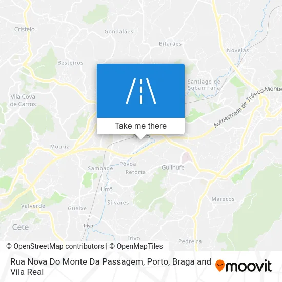 Rua Nova Do Monte Da Passagem map