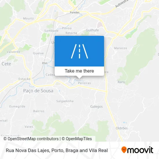 Rua Nova Das Lajes map