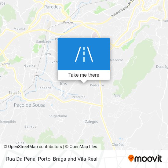 Rua Da Pena mapa