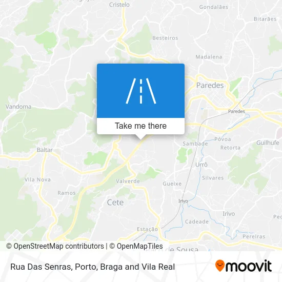 Rua Das Senras map