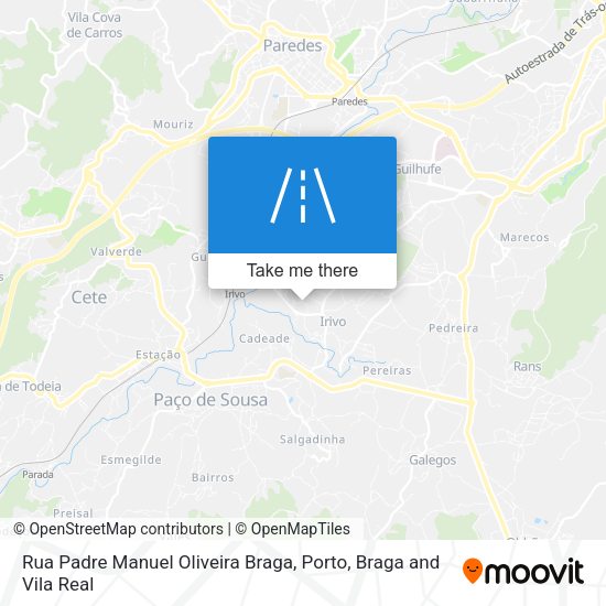 Rua Padre Manuel Oliveira Braga mapa