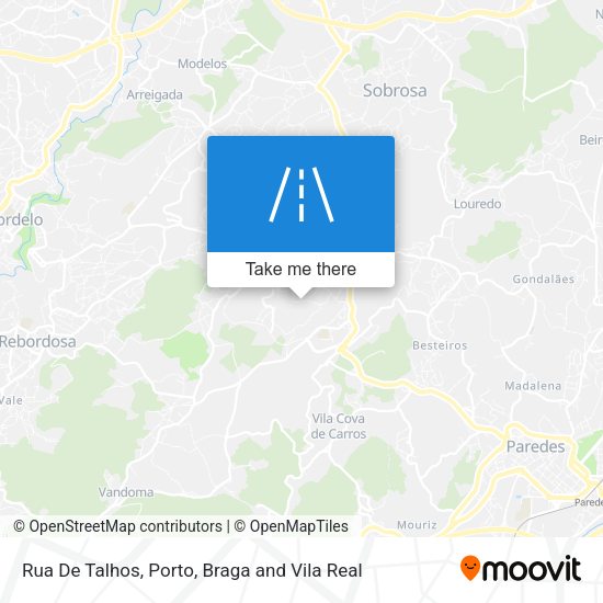 Rua De Talhos mapa
