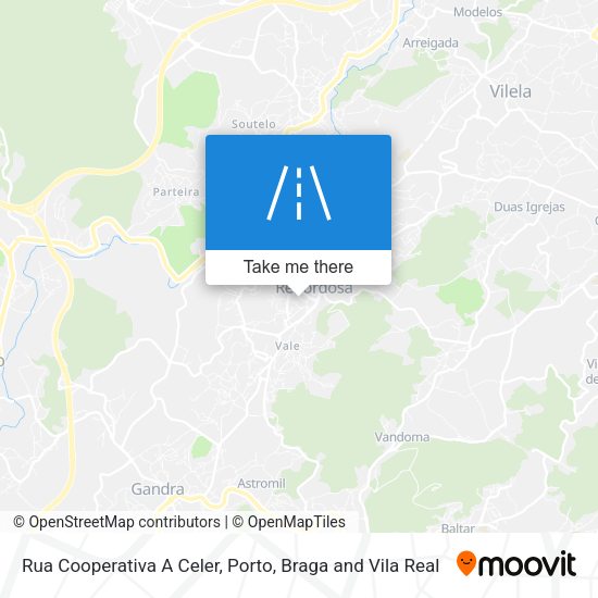 Rua Cooperativa A Celer mapa